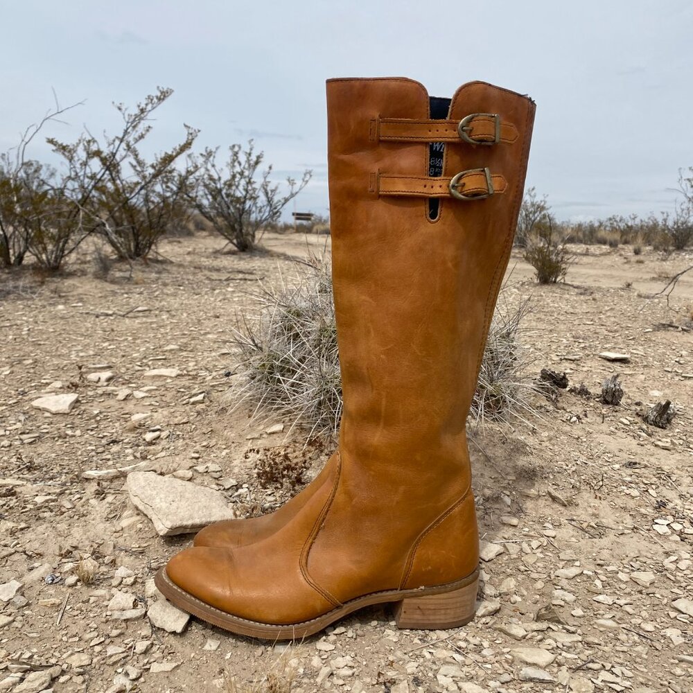 Vintage Wrangler Women Cowboy Riding Boots
